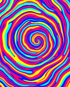 Vivid Swirl Pattern Rug