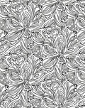 Abstract Floral Line Art Rug