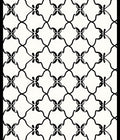 Ornate Scrollwork Floral Pattern Rug