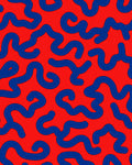 Bold Wavy Abstract Pattern Rug