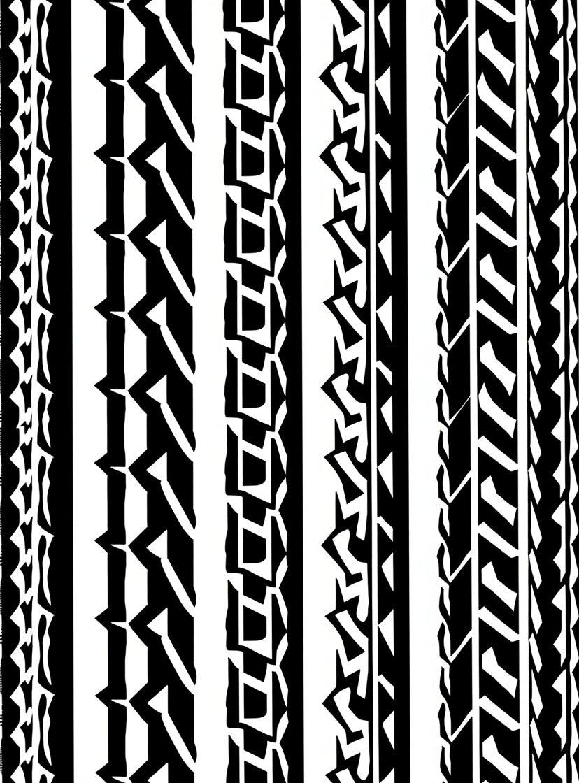 Bold Tribal Stripe Pattern Rug