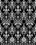 Classic Damask Floral Pattern Rug