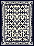 Vintage Floral Borders Patterned Rug