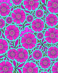 Bold Pink Floral Pattern Rug