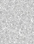 Abstract Swirl Doodle Pattern Rug