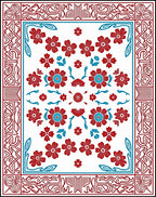 Floral Design With Intricate Borders Rug