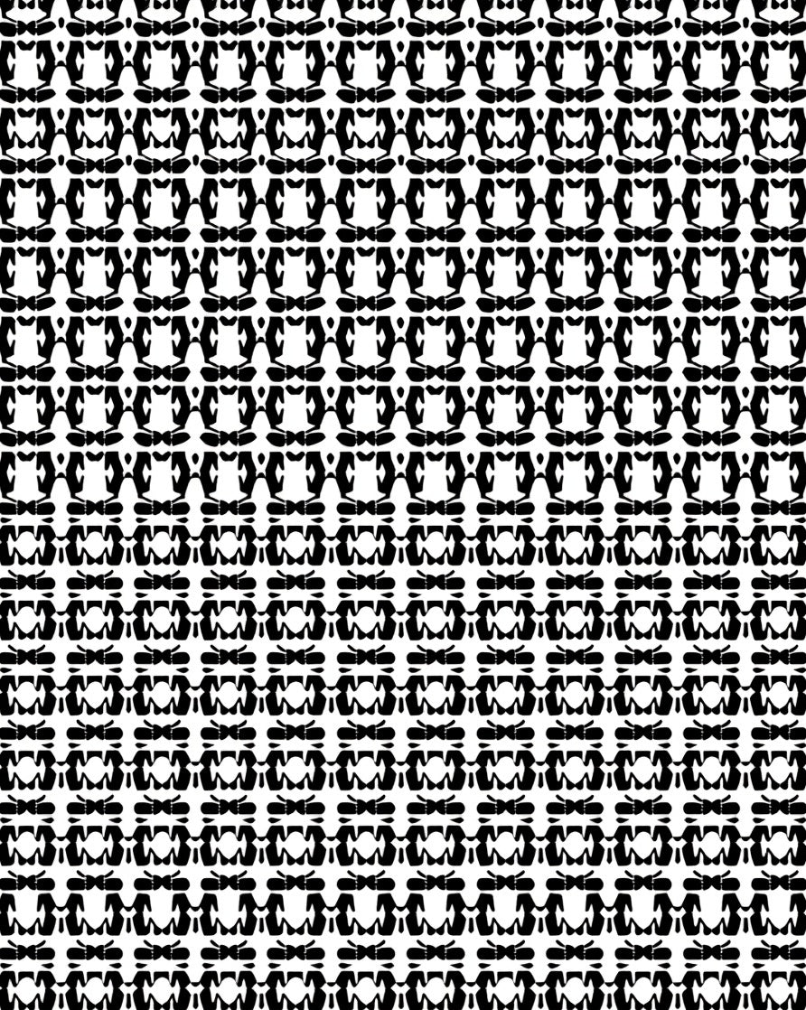 Black and White Abstract Patterned Design Rug