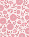 Pink Floral Art Nouveau Pattern Rug