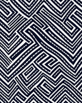 Bold Maze Patterned Design Rug