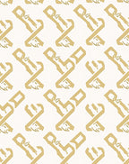Golden Chain Moderne Patterned Rug