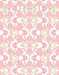 Pink And Yellow Art Nouveau Pattern Rug