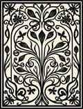Art Nouveau Floral Swirls Rug