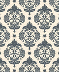 Classic Damask Scrollwork Pattern Rug