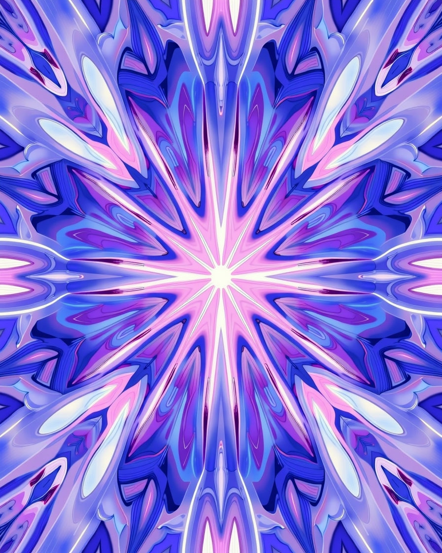 Radiant Abstract Mandala Design Rug
