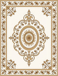 Traditional Floral Sunburst Medallion Rug