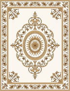 Traditional Floral Sunburst Medallion Rug