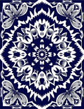 Bold Floral Mandala Design Rug