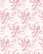 Pink Floral Sketch Pattern Rug
