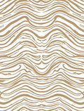 Abstract Swirls Beige Striped Pattern Rug