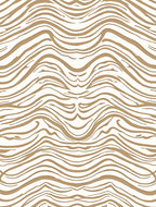 Abstract Swirls Beige Striped Pattern Rug