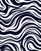 Bold Abstract Zebra Stripe Pattern Rug