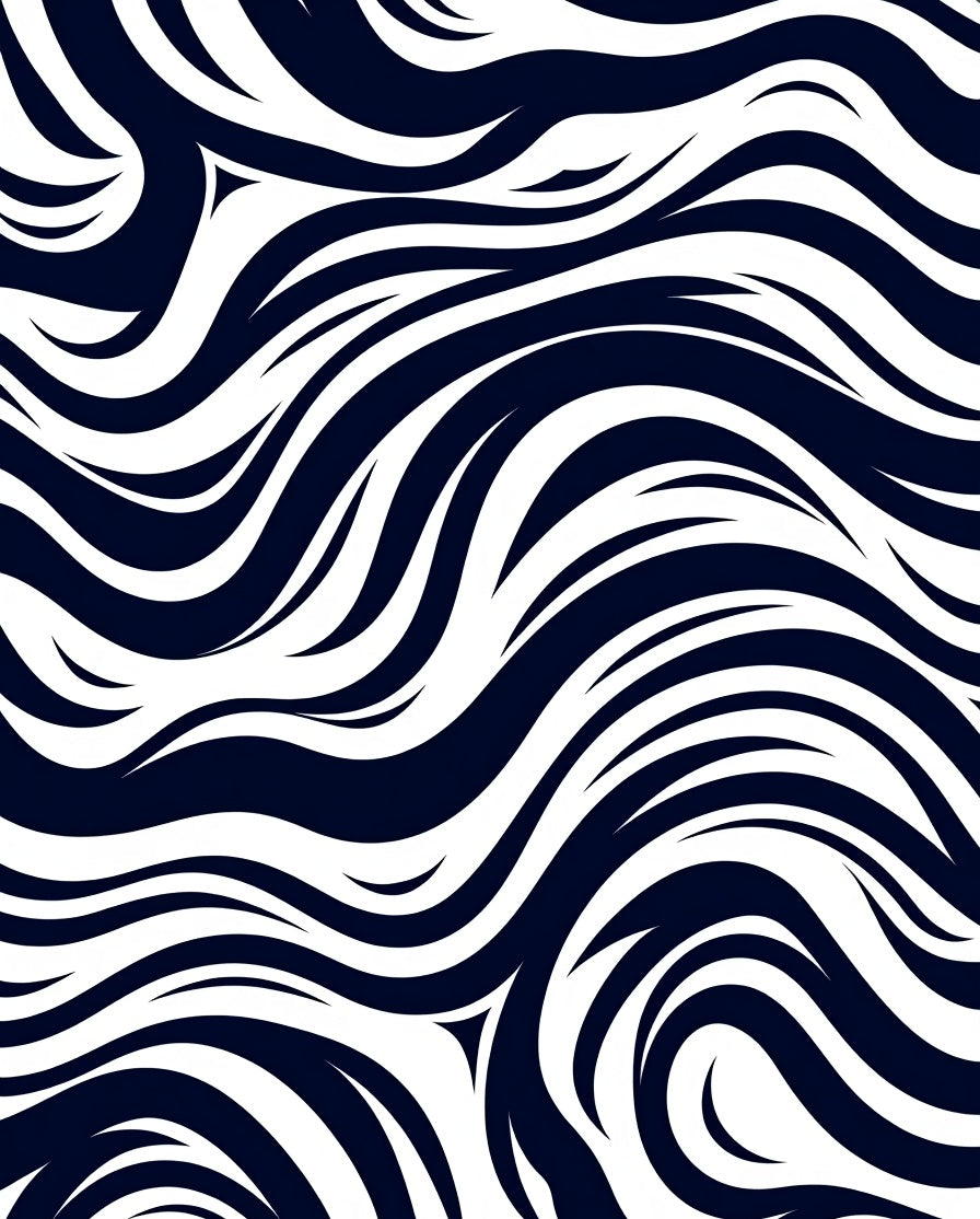 Bold Abstract Zebra Stripe Pattern Rug