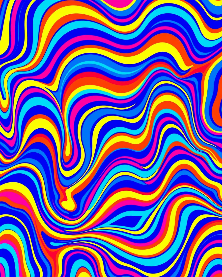 Vibrant Swirls Pattern Rug