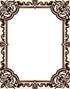 Elegant Dark Brown Scroll Pattern Rug
