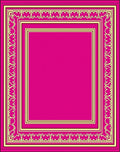 Vibrant Pink and Yellow Geometric Rug