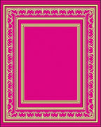 Vibrant Pink and Yellow Geometric Rug