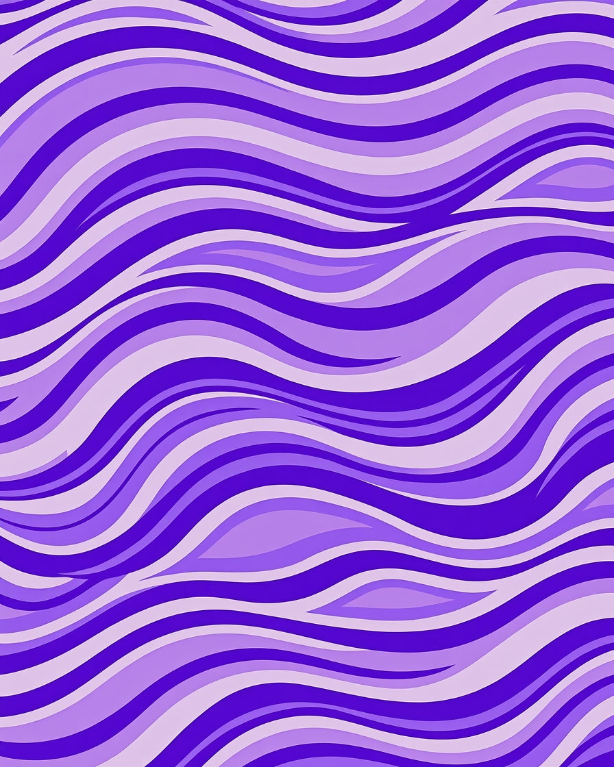 Purple Violet Wavy Abstract Design Rug