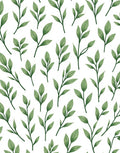 Green Leaf Branch Pattern Design Rug