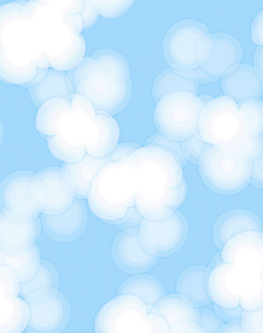 Whimsical Cloud Pattern Rug