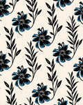 Bold Floral Branch Abstract Design Rug