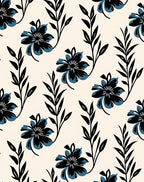 Bold Floral Branch Abstract Design Rug