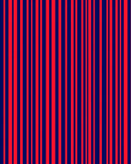 Bold Red Blue Stripe Pattern Rug