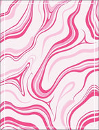 Pink Swirl Abstract Pattern Rug