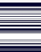 Classic Navy White Stripe Design Rug