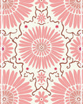 Retro Floral Burst Pattern Design Rug