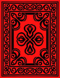 Bold Tribal Floral Pattern Rug