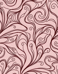 Swirling Vine Leaf Abstract Pattern Rug