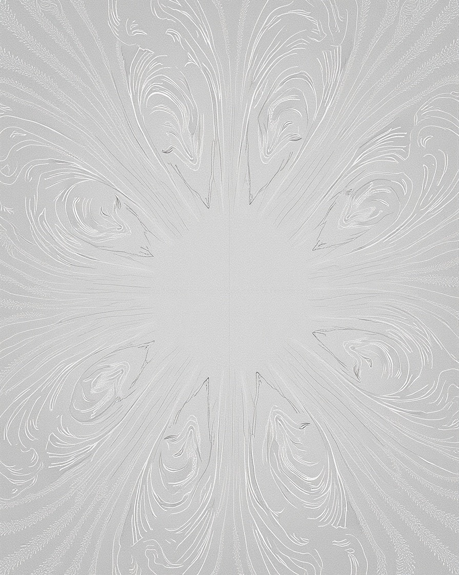 Radiant Swirls And Feather Accents Design Rug