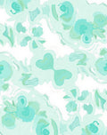 Aqua Abstract Soft Pattern Rug