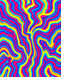 Vibrant Swirl Marble Pattern Rug
