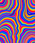 Vibrant Swirl Pattern Rug