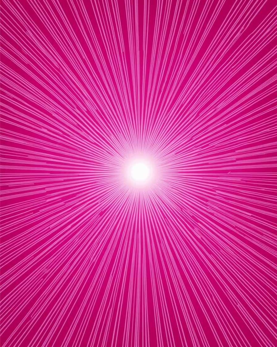 Radiant Burst Pink Patterned Rug