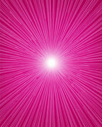 Radiant Burst Pink Patterned Rug