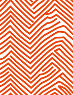 Red White Interlocking Linear Design Rug