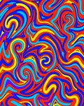 Vibrant Swirl Abstract Pattern Rug