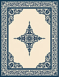 Ornate Floral Border and Center Star Rug